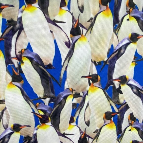 Chill Out Penguin Vinyl Double Handle Tote Bag - Picture 4 of 6